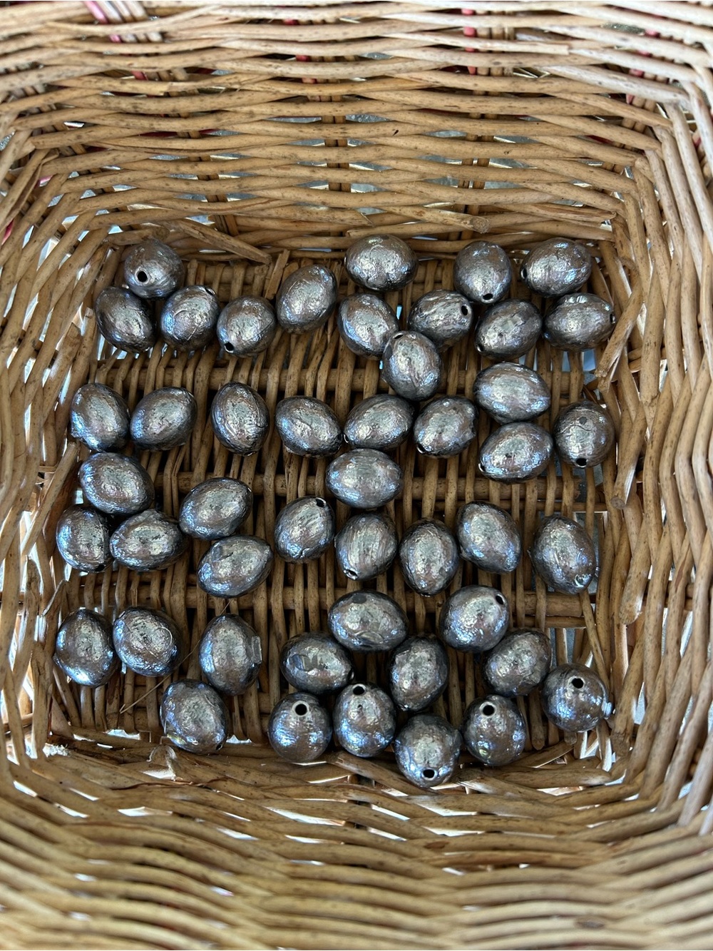 Fishing egg sinker 1,2,3,4,5,6, & 8 oz